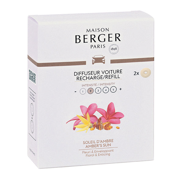 Autoduft Sonniger Amber / Soleil d'Ambre 2 Refills von Maison Berger