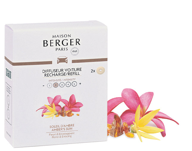 Autoduft Sonniger Amber / Soleil d'Ambre 2 Refills von Maison Berger